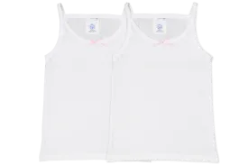 Vest Girls (2pk) - White