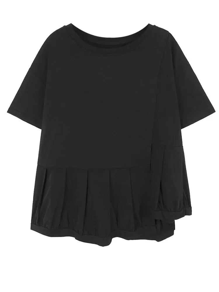 Women's Stylish Irregular Pleated Shirt