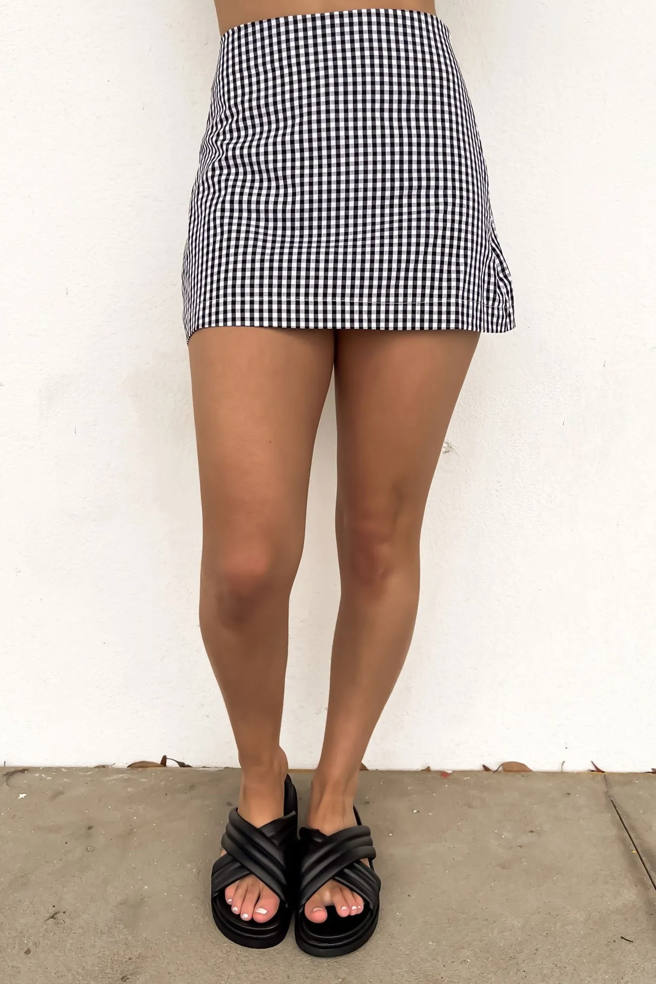 Zelma Skort Black Check